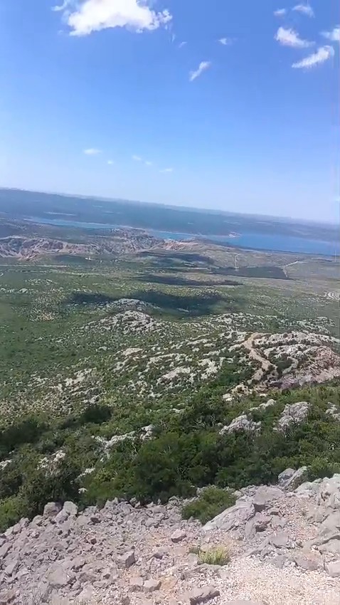 Panorama vom Velebit über das Novigrader Meer